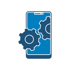 Mobile phone repair icon vector illustration design in trendy style