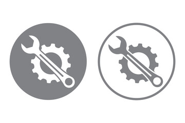 Fototapeta premium Сustomisation vector icon. customize illustration sign. mechanical symbol. settings logo. Option mark. Setting or Gear icon. Variety Design. EPS 10