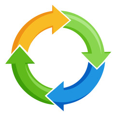 green and red arrows