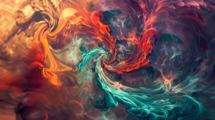 "Chemical reaction creating turbulent but symmetrical patterns