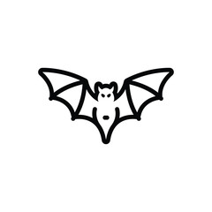 Black line icon for bat