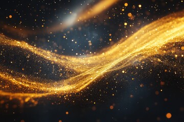 Abstract gold glitter background with sparkling light and shiny texture