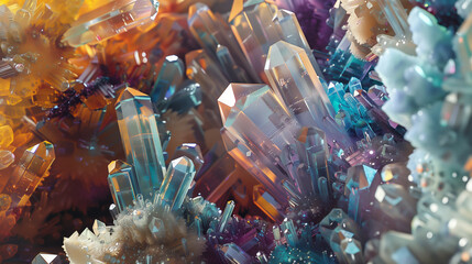Crystal growth forming between order and organic shapes --ar 16:9 --v 6.0 - Upscaled (Subtle) by @ander8945 (relaxed)

