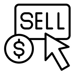 Sell Order  Icon Element For Design