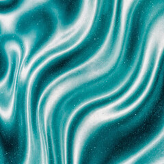 Fluid Teal and White Marble Swirl Background