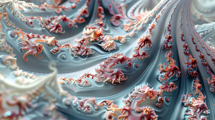 Fractal zoom revealing repeating patterns in apparent randomness