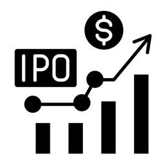 Pre-Ipo  Icon Element For Design