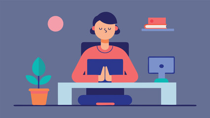 Stylized Illustration of a Person Sitting