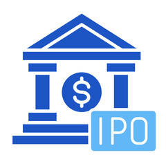 Investment Bank  Icon Element For Design