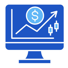 Trading Floor  Icon Element For Design