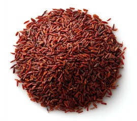 Fototapeta premium Pile of red rice grains