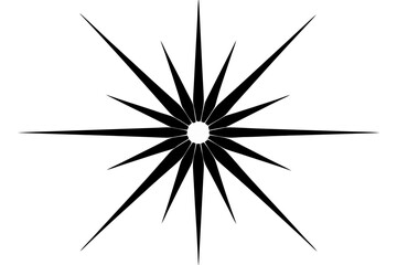 Obraz premium Starburst black design