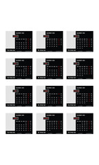 Vector Template with Place for Photo and Personalization 2026.