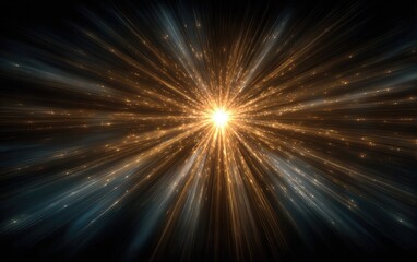 Obraz premium Radiant burst of light, radiating outward