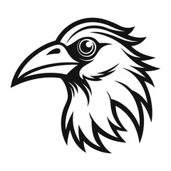 Obraz premium crow head vector