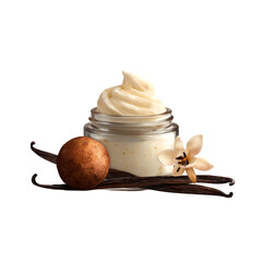 Vanilla Body Cream with Vanilla Pods and Flower: Natural Skin Care