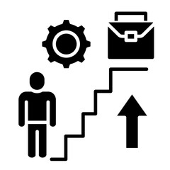 Career Development  Icon Element For Design
