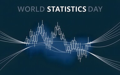 World statistics day abstract data visualization