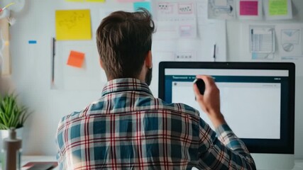 UI UX designer working on app interface prototype 4K Videos - Powered by Adobe