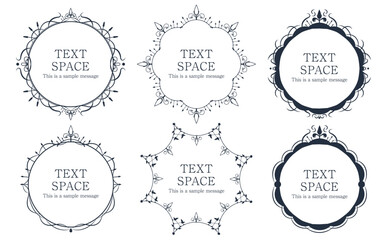Antique Frame Collection – Vol.1 | Circle Frames for Titles, Headings, and Decorative Lines