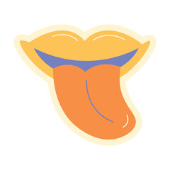 Retro Sticker Illustration