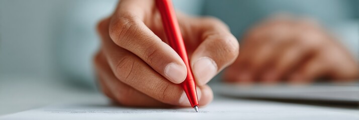 Authentic Close-Up of Hands Filling Education Grant Application Premium Professional Concept for Modern Funding Marketing and Social Media Campaigns