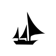 silhouette of sea ship transportation