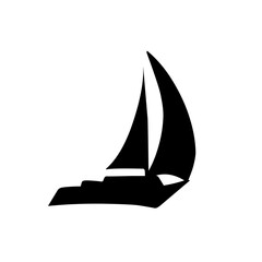 silhouette of sea ship transportation