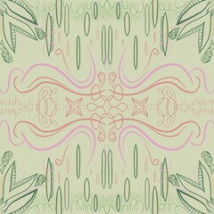 Abstract doodle seamless patterns art, meditation, peaceful, coloring, prints, ornamental design, fabric, carpet, t-shirt.
