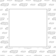 Food frame. doodle fast food square frame. hand drawn food and beverage frame background. food background