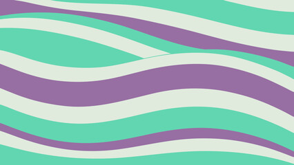 Soft Wavy Stripes in Pastel Teal and Purple abstract