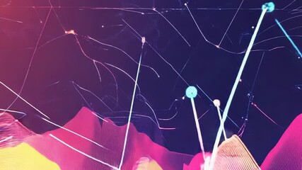 Colorful statistical business chart showing growth and analyzing financial data - Powered by Adobe