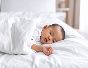 お昼寝する赤ちゃん