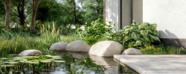 Create a tranquil garden space that enhances meditation and reflection