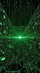 Obraz premium Experience the Future of Technology Exploring Digital Worlds and Futuristic Networks