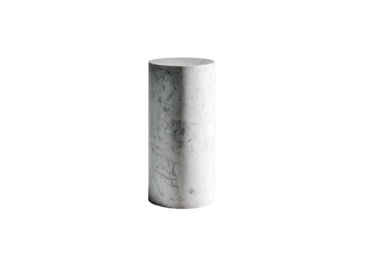 A concrete cylinder standing upright, isolated on transparent background - Powered by Adobe