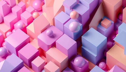 Crystal-like polygonal structures reflecting ambient light