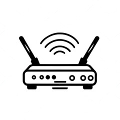wireless router ilustration