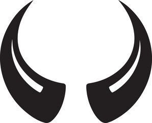 Devil horns silhouette vector illustration design © Masud