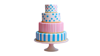 birthday cake isolated created with Generative 