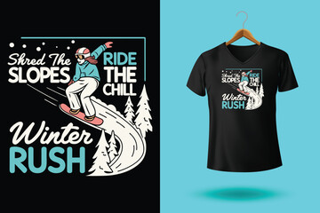 Colorful Hand drawn Dinosaur Snowboarder with Goggles and Hoodie Sport Illustration