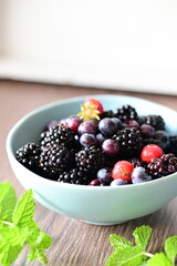 fresh berries in a bowl