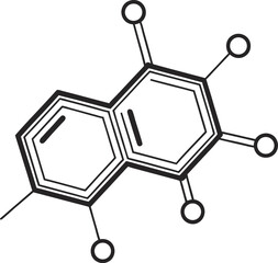 Fototapeta premium vector molecular structure