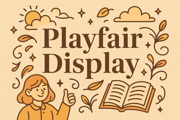 playfair display vector © Alomgir