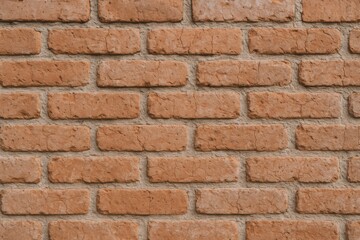 Obraz premium Red Brick Wall Background: Textured Surface for Construction and Design, Interior or Exterior Element
