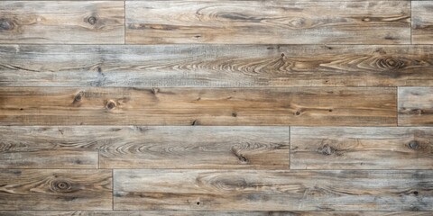Obraz premium Rustic Wooden Planks Texture A Detailed High-Resolution Image Showing Horizontal Wood Grain Patterns with Varied Tones of Brown and Gray