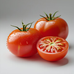 tomato on a white background