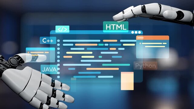 AI artificial intelligence assists software development through smart coding tools, virtual assistant debugging, and intelligent automation in digital product creation. Epoch