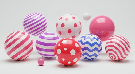 Fototapeta premium Colorful abstract spheres design