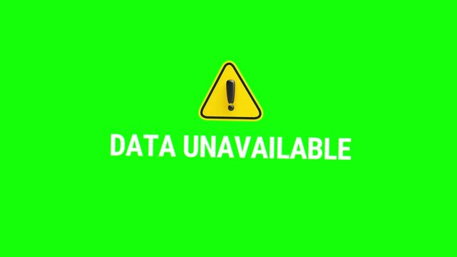 Green screen animated data unavailable for video editing 4k
